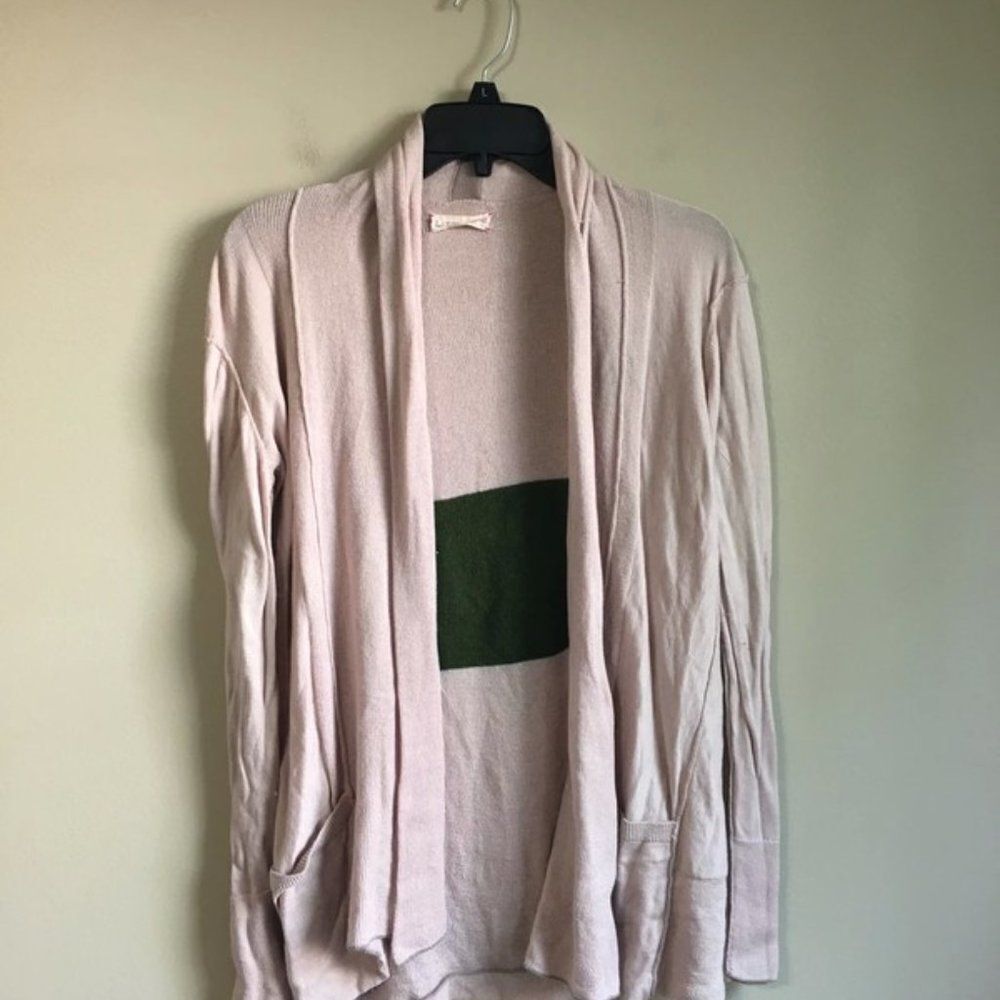Label + Thread beige cardigan